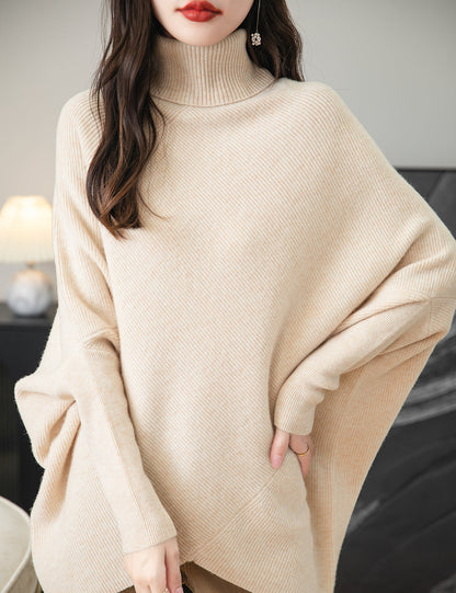 Eliza Woman Turtleneck Oversized Sweater