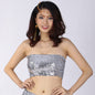 Sequined Tube Top Sexy High Elastic Sequin Anti Exposure Wrapped Chest Sequined Performance Top