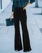 Ladies Autumn Winter Velvet Slim Fit Party Trousers Casual Pants