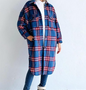 Ldle Plaid Shirt Women Autumn Graceful Fashionable Large Pocket Mid Length Coat  Top Trendy Outerwear