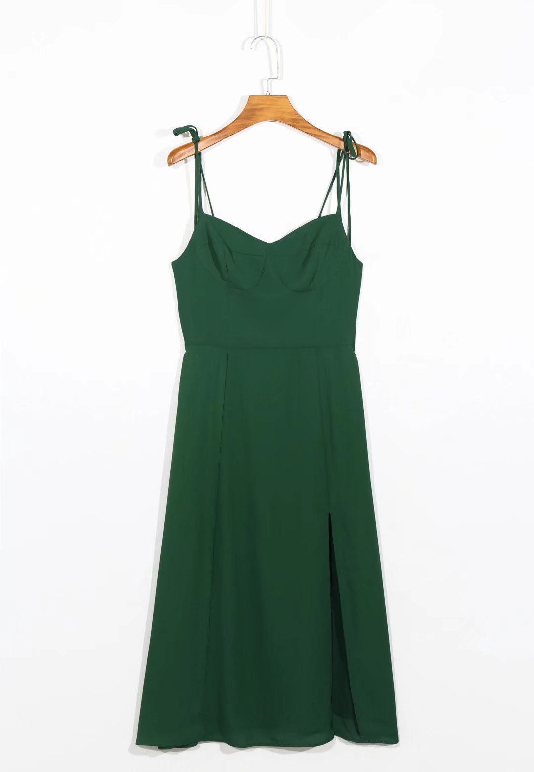 Summer Sexy Slim Swing Large Slit Strap Dress