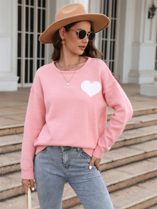 Autumn Winter Sweater Love Sweater Valentine Day Sweater Pullover Holiday Sweater Women