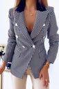 Women Thousand Bird Grid Blazers Office