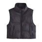 Autumn Winter Short Cotton Jacket Vest Jacket Coat