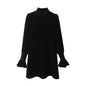 Autumn Winter Women Clothing Mini Slim Pullover Dress Short Dress