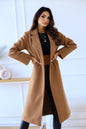New Autumn And Winter Simple Double Row Button Long Sleeve Collared Button Woolen Coat Women