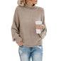 Autumn Winter Knitwear Women Clothing Thick Thread Turtleneck Pullover Women