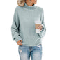 Autumn Winter Knitwear Women Clothing Thick Thread Turtleneck Pullover Women