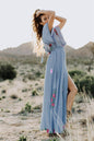 Women  Spring and Summer Elegant Seaside Vacation Amazing Embroidered Dress