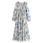 Pastoral Floral Dress Elegant Graceful Elegant Printed Dress