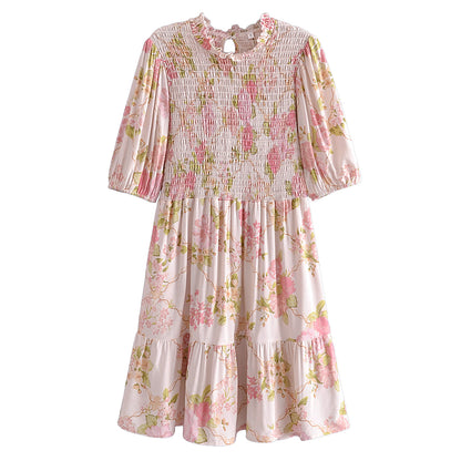 Chiffon Dress Loose New Women Printed Marathon Dress