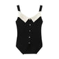 French Classic Square Collar Small Sling Women Summer Outer Wear Inner Wear Base Knitting Vest Sexy Sleeveless Top Tide