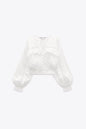 Spring Women Clothing French Shirt Long Sleeved Cotton Shirt Women