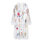 Spring Summer Women Clothing Retro Printed Shirt Dress