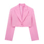 Autumn Women Clothing Casual Short Small Blazer Suit