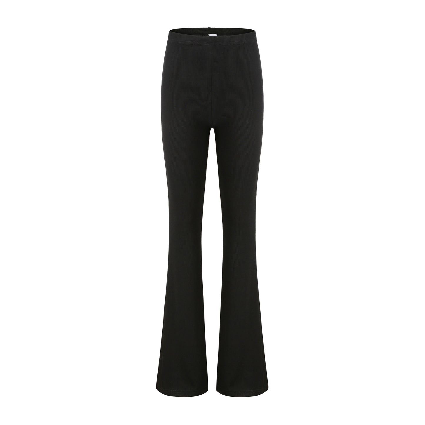 Hip Slimming Slim Fit Sexy Hip Tight Mop Pants Black Bell-Bottoms Spring Summer