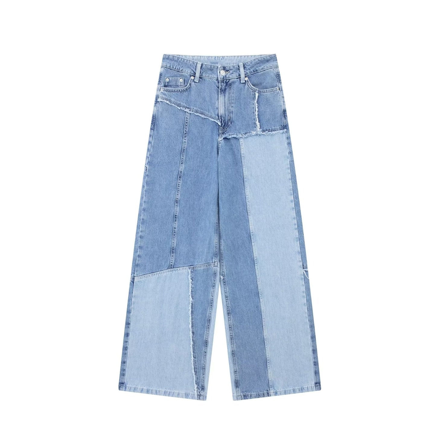 Women Street High Waist Jeans for Women Straight Leg Pants Tide