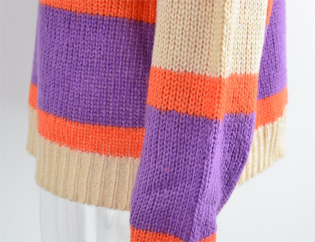 Autumn Winter Sweater Stitching Wide Striped Pullover Base Knitwear Sweater