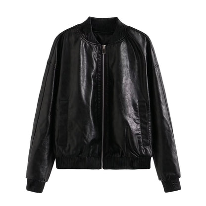 Summer Women Street Wash Effect Bomber Jacket