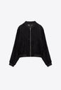 Women Clothing French Transparent Organza Bomber Jacket Coat