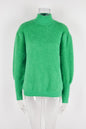 Autumn Winter Women Pullover High Collar Plush Sweater Solid Color Sweater