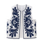 Summer Wind Women Contrast Color Embroidered Vest