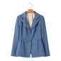 Autumn Winter Personalized Blazer Blue Blazer