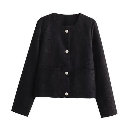 Summer Texture Classic Women Short Coat