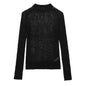 Women Out Cutout Knitted Comfortable Pullover All Matching Women Top Knitting