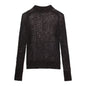 Women Out Cutout Knitted Comfortable Pullover All Matching Women Top Knitting