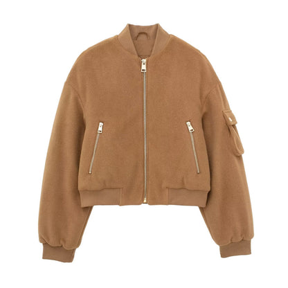 Autumn Women Short Bomber Jacket Coat Women