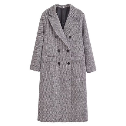 Woolen Coat Women Woolen Coat Autumn Winter Hepburn Popular High Grade Korean Small Mid Length