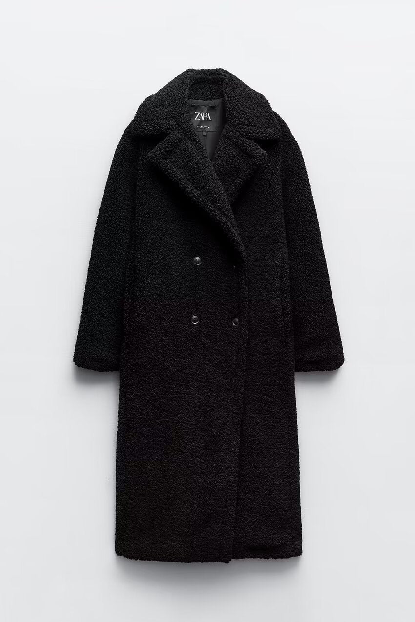 Autumn Winter Women Clothing Collared Thickening Mid Length Lamb Wool Long Overcoat Outerwear