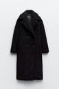 Faux Fur Particles Wool Coat Long Coat Teddy Bear Faux Fur Long Coat