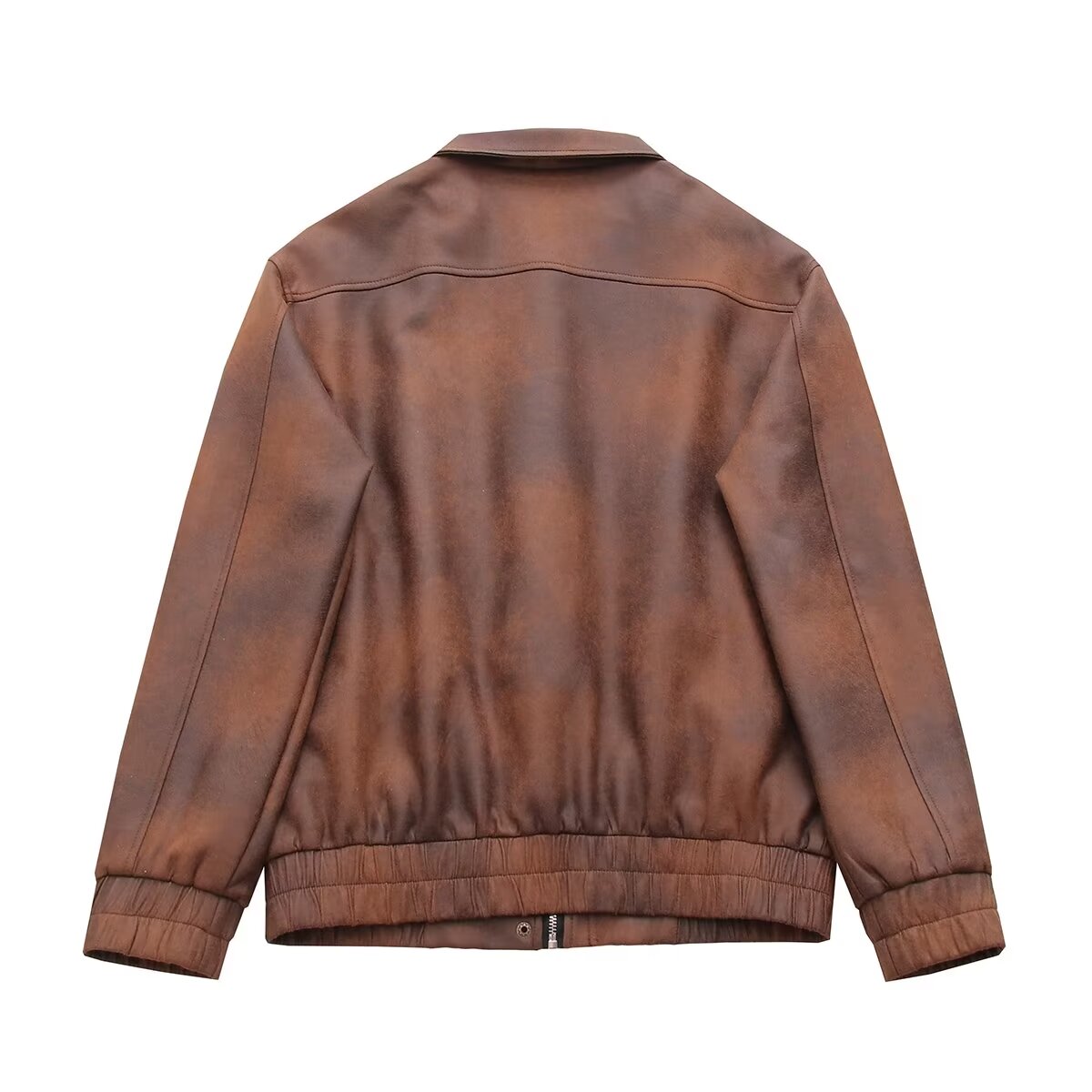 Suede Varsity Jacket Women Spring Autumn Winter Niche Loose Cardigan Brown Jacket Top