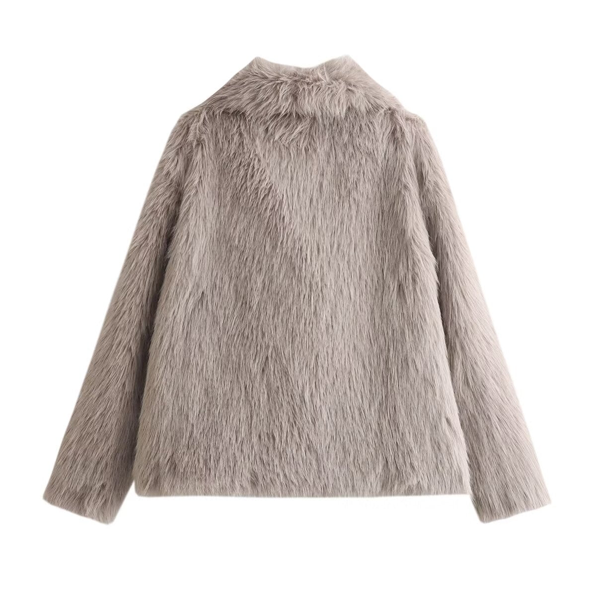 Women Casual Loose Fur Overcoat Coat