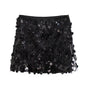 Autumn Winter Street Slim Slimming Sequ Mini Skirt