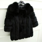 Faux Fur Women Coat Faux Fur Mid Length Stitching Artificial Fur