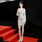 Cocktail Evening Dress Women Short Sequined Dress Party Gathering Small Dress Fairy