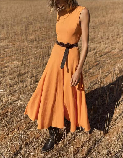 Women Clothing Summer Wide Swing Midi Dress