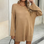 Autumn Winter Arrival Loose round Neck Fashionable Knitted Sexy Pullover Women