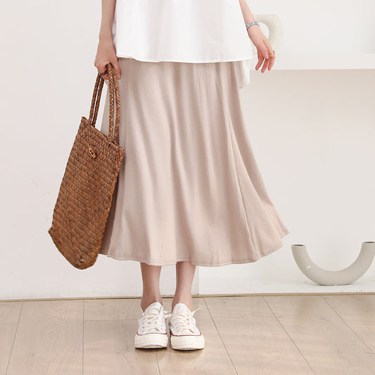 Spring Summer Women Large Swing Flare Skirt Long Skirt Women Clothing