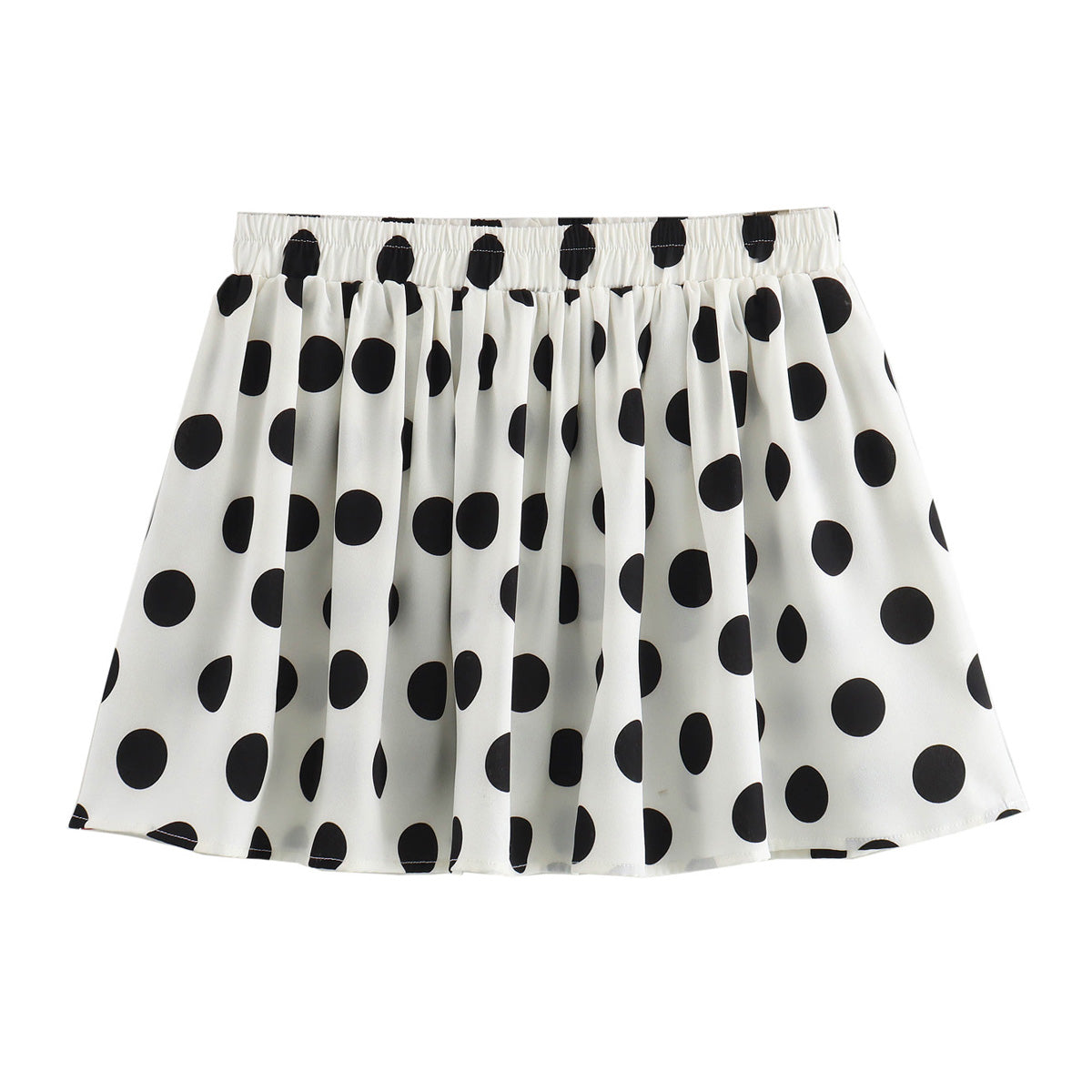 Summer Women Elastic Waist Loose Casual Polka Dot Shorts