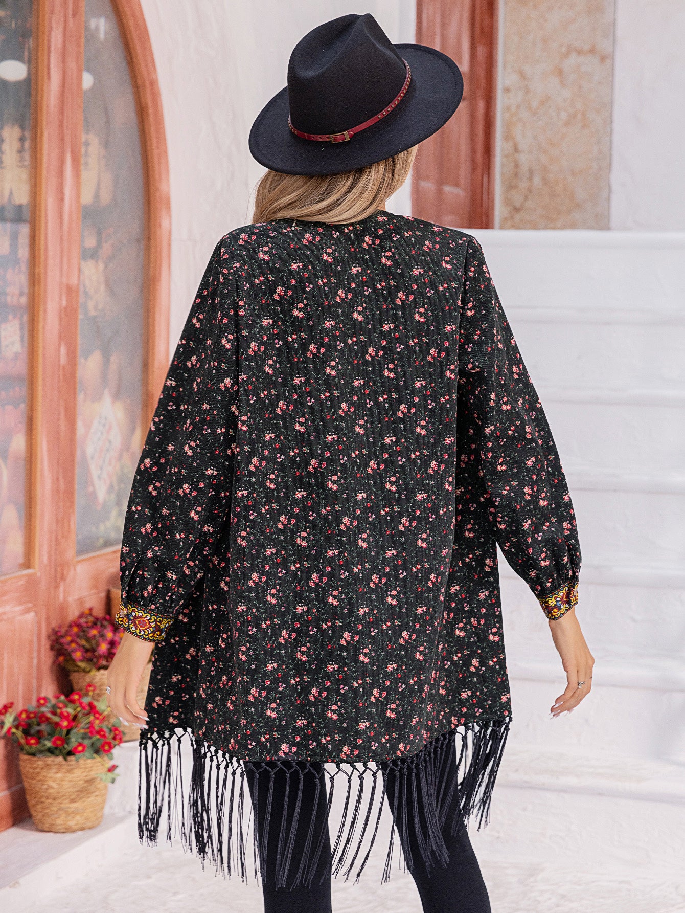 Figure Elegant Graceful Personality Tassel Women Blouse