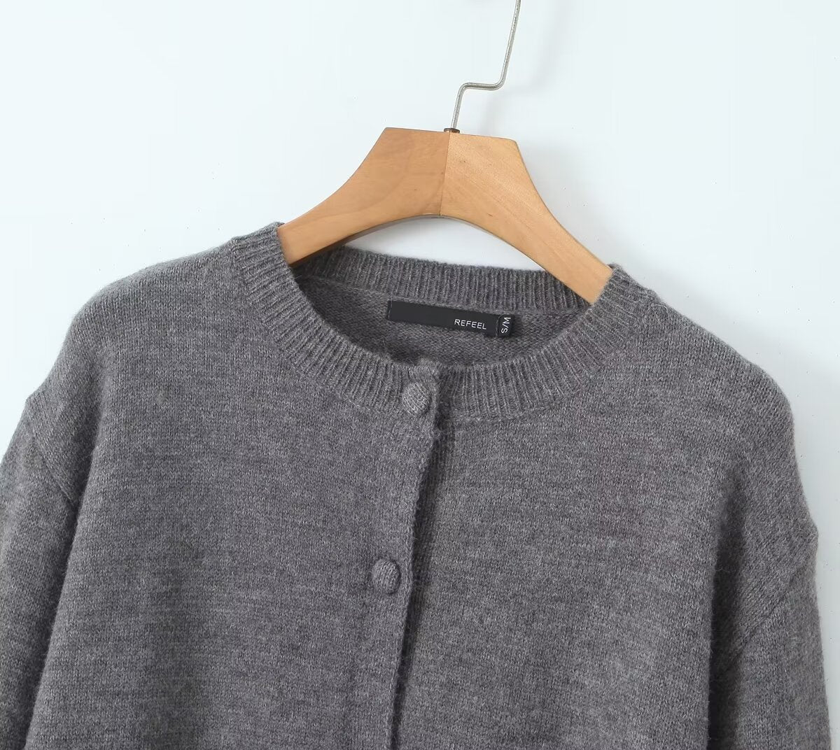 Simple round Neck Wool Sweater Autumn Long Sleeves Sweater