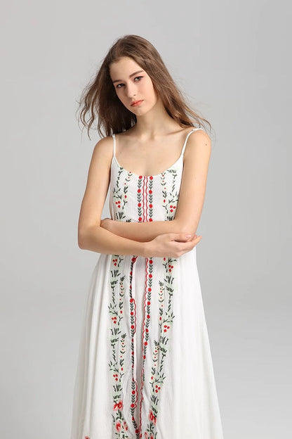 Embroidered Cotton Dress