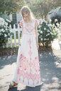 Embroidered Hollow Tassel Decorative Vintage Sling Long Dress