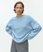 Lazy Soft Glutinous Gray Pullover Women Autumn Winter Loose Thick Cashmere Round Neck Sweater