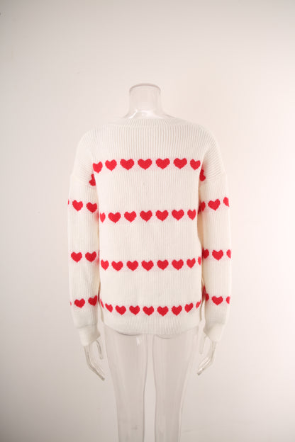 Knitwear Women Autumn Winter Women Knitwear Heart Trendy Pullover Sweater Women