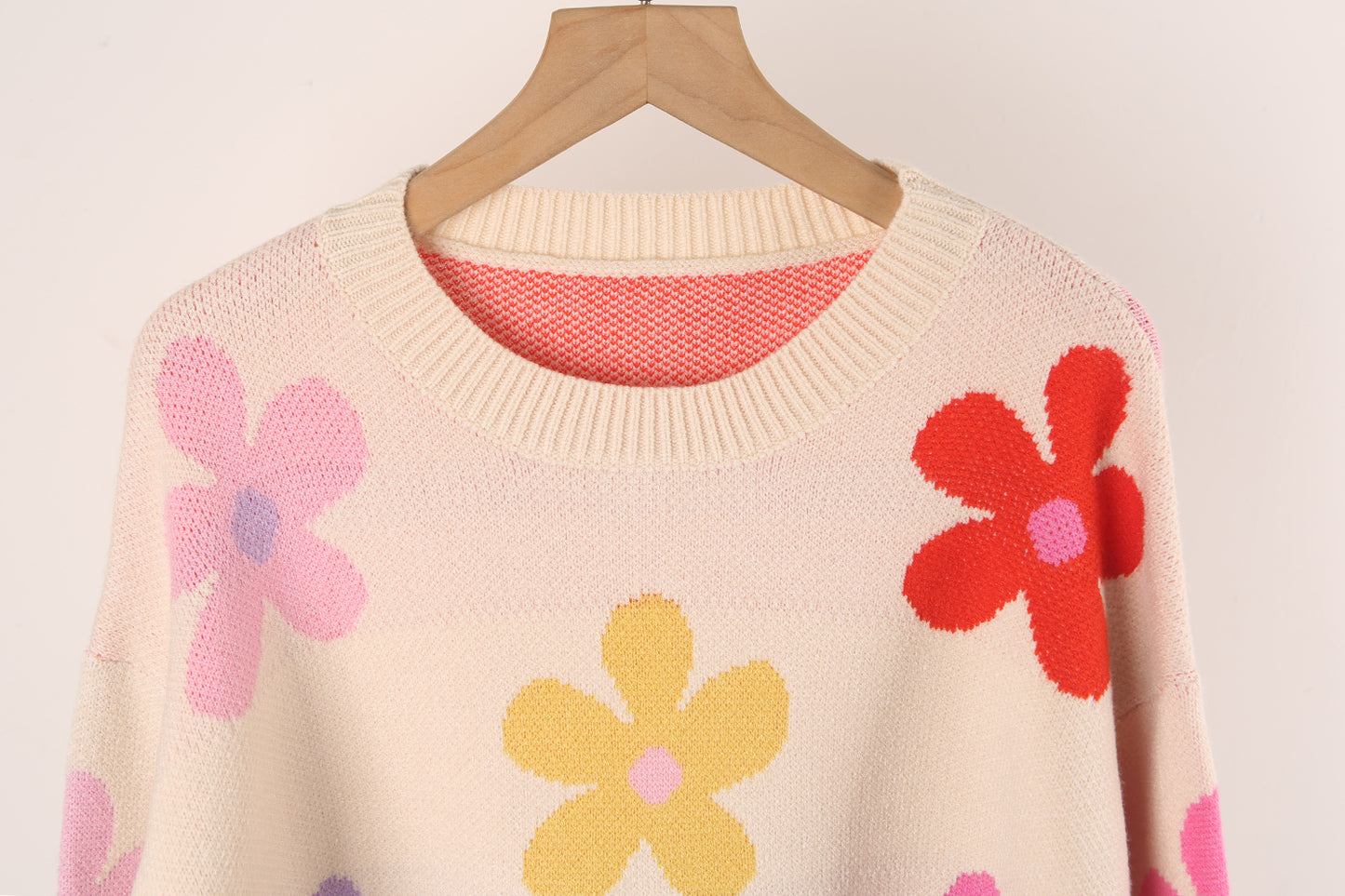 Sweater Women Floral Knitwear Sweater